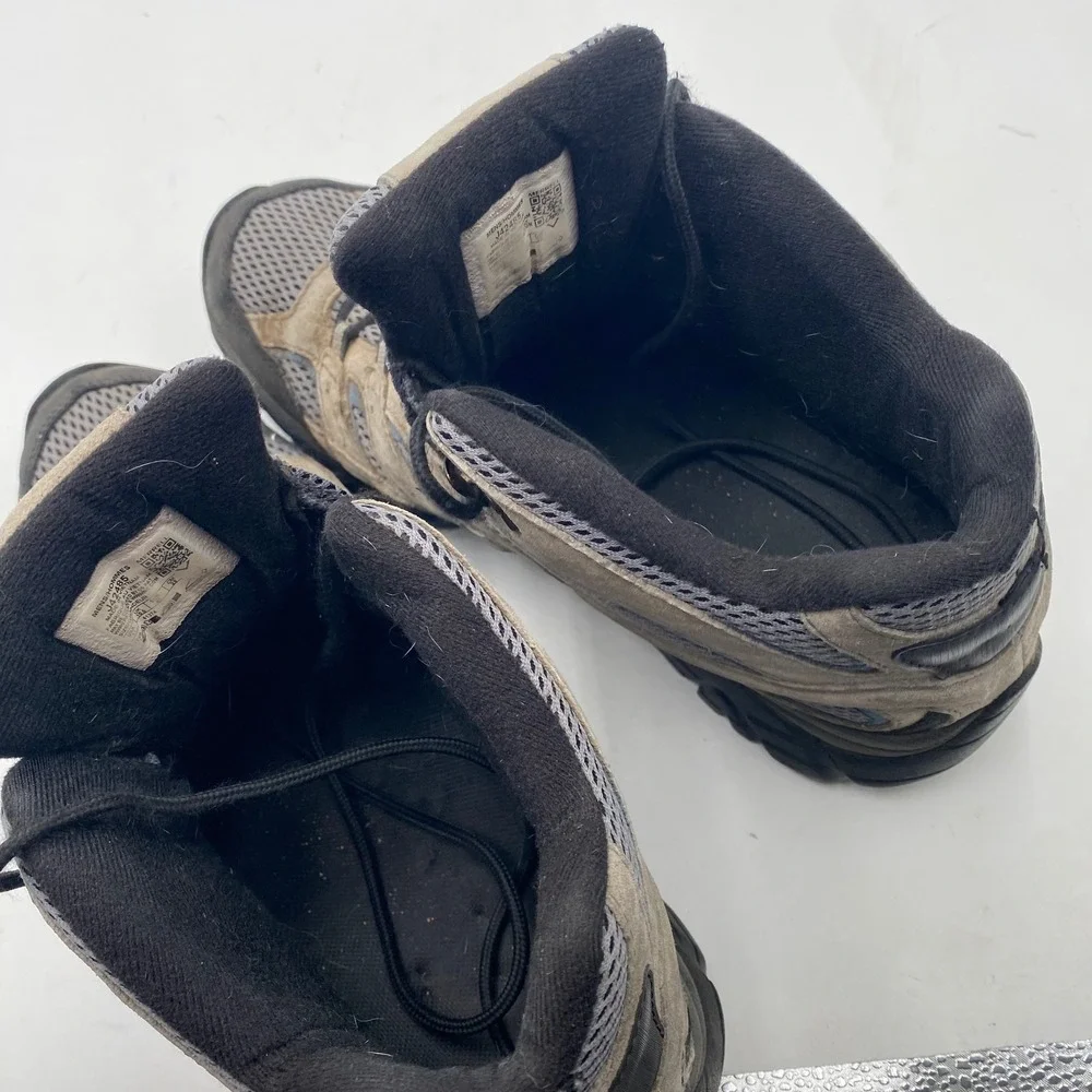 Merrell Moab 2 Mid Ventilator Hiking Boots Men 11 Walnt Grey J42485 Vibram Trail